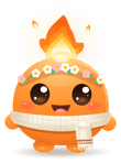 Toasty con una coroncina di fiori